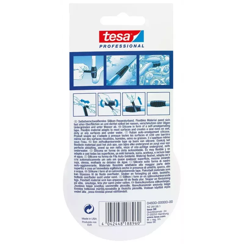 Cinta de sellado TESA 04600-00000-00 transparente 3 m