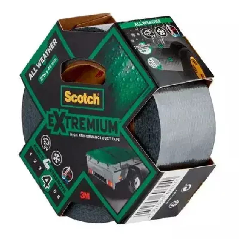 Cinta 3M Extremium gris 27,4 m para agrupar reparar impermeable