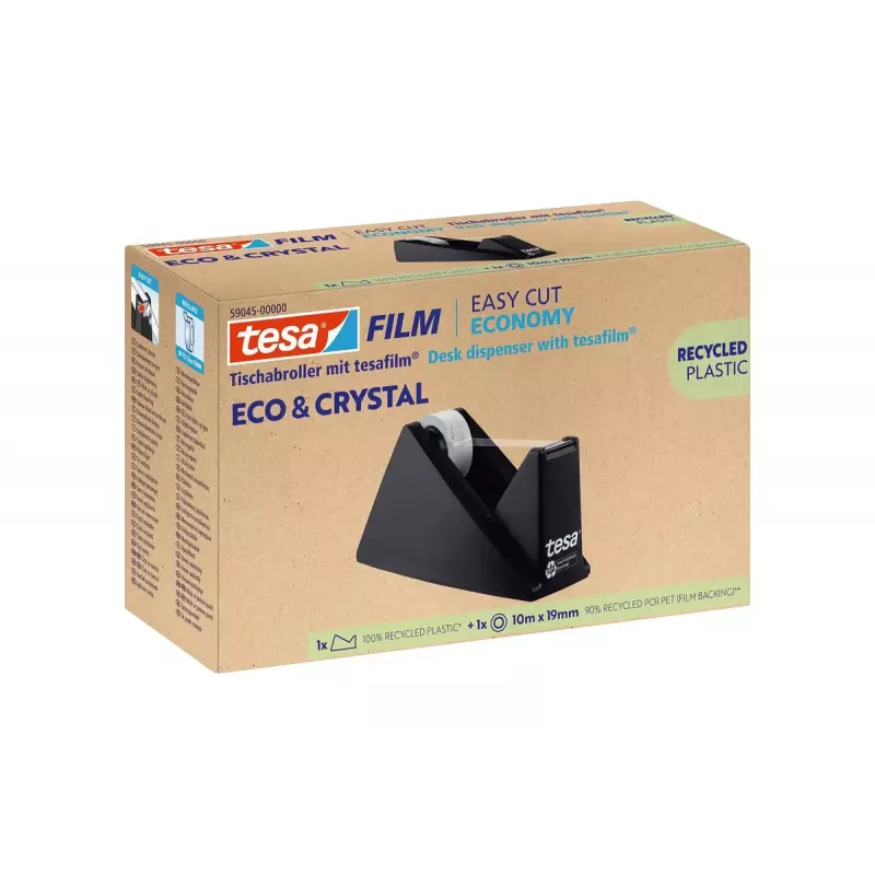 Cinta adhesiva Tesa Eco & Crystal poliestireno (PS) negra