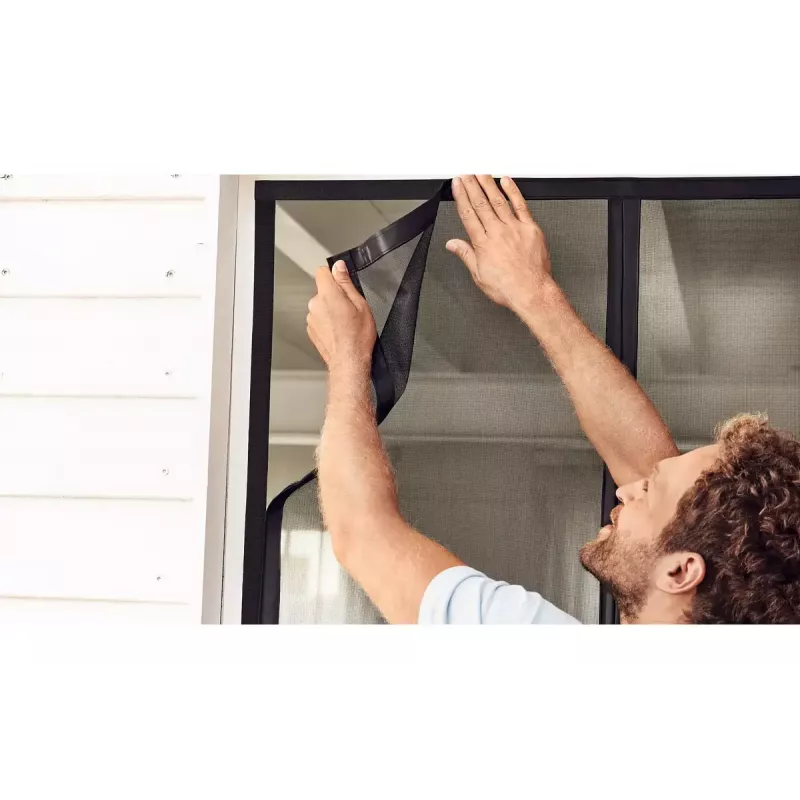 Puerta mosquitera TESA 55384-00000-00 ancho 900 mm alto 2100 mm antracita