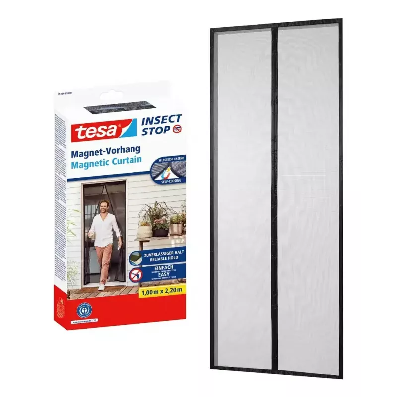 Puerta mosquitera TESA 55394-00000-00 ancho 1000 mm alto 2200 mm antracita