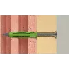 Set de tornillos y tacos Fischer 567813 45 piezas verde