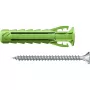 Set de tornillos y tacos Fischer 567813 45 piezas verde