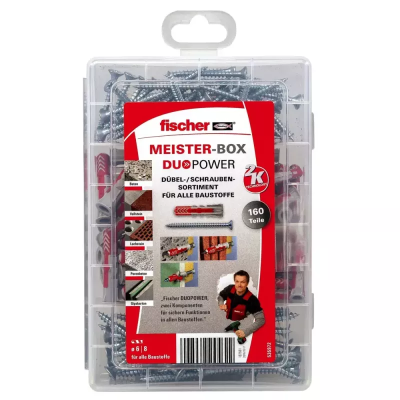 Anclaje expansivo Fischer MEISTER-BOX DUOPOWER + tornillos