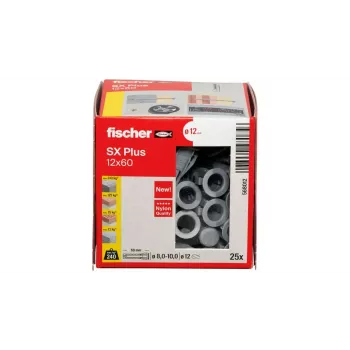 Taco expansivo Fischer 568012 60 mm nailon 25 uds.