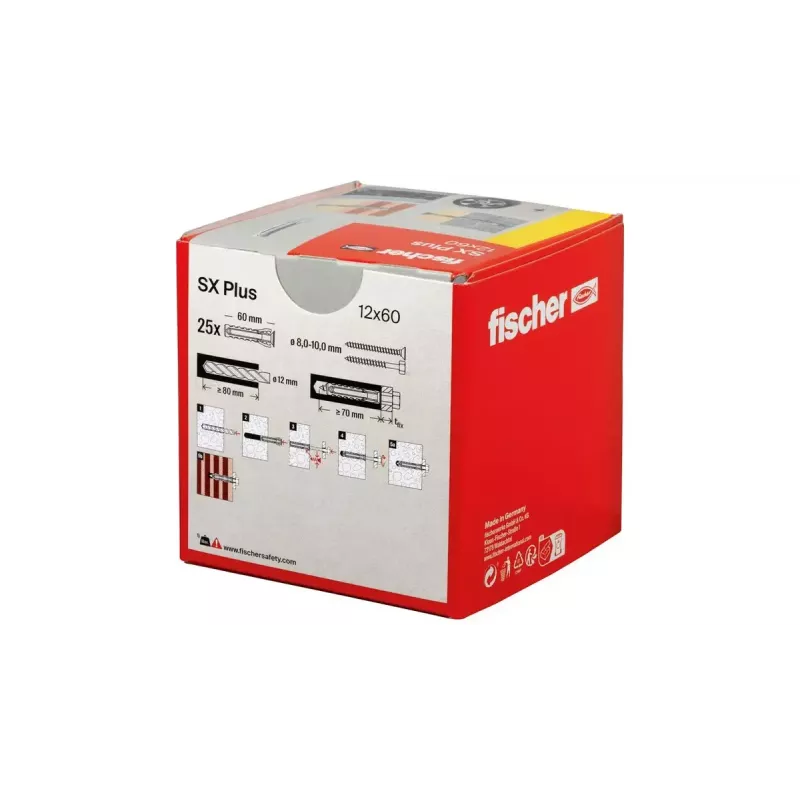 Taco expansivo Fischer 568012 60 mm nailon 25 uds.
