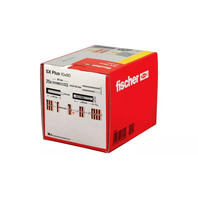 Anclaje de expansión Fischer 568110 80 mm nailon 25 uds.