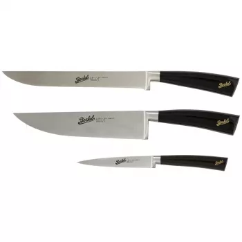 Set de cuchillos de cocina Berkel Elegance — hojas de acero inoxidable, 3 piezas, longitud de hoja 22 cm