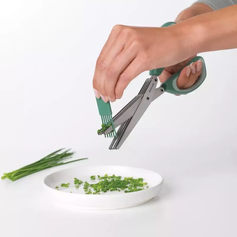Tijeras de cocina Brabantia Tasty+ 225 mm verde hierbas