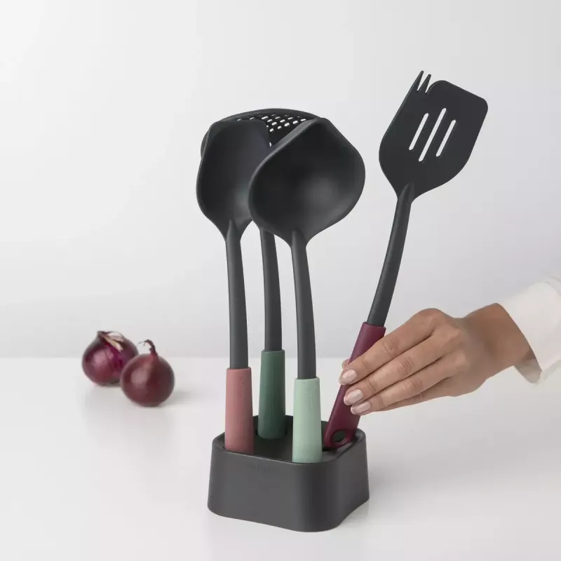 Brabantia Tasty+ 5 uds. negro verde rojo resistente al calor hasta 220 °C