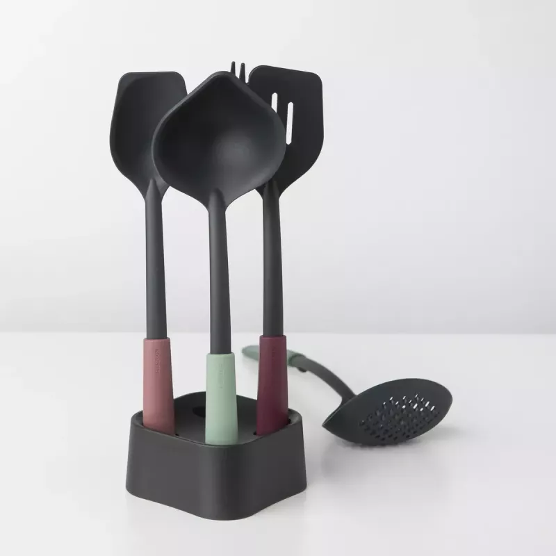 Brabantia Tasty+ 5 uds. negro verde rojo resistente al calor hasta 220 °C