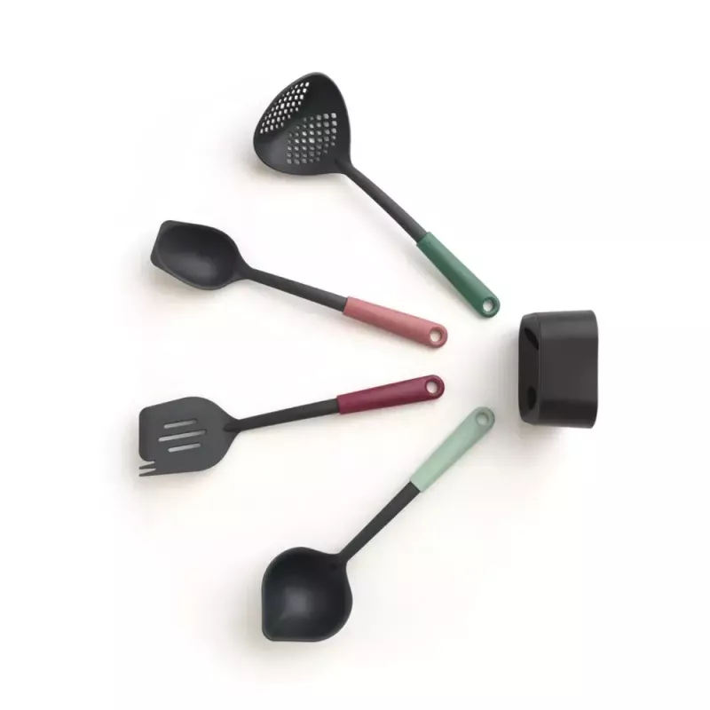 Brabantia Tasty+ 5 uds. negro verde rojo resistente al calor hasta 220 °C