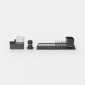 Escurridor de platos Brabantia 660184 soporte independiente 200 mm ancho 463 mm fondo 126 mm alto
