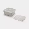 Cubeta de fregadero Brabantia 302688 gris rectangular 374x344x161 mm