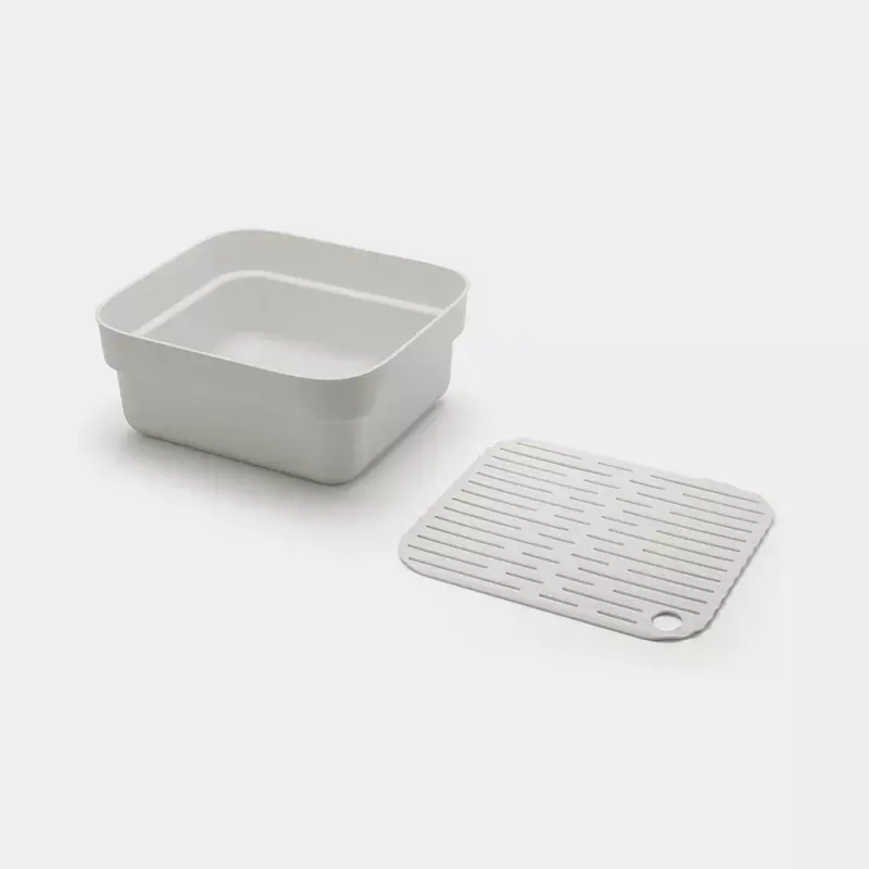 Cubeta de fregadero Brabantia 302688 gris rectangular 374x344x161 mm