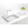 Cubeta de fregadero Brabantia 302688 gris rectangular 374x344x161 mm