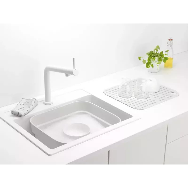 Cubeta de fregadero Brabantia 302688 gris rectangular 374x344x161 mm
