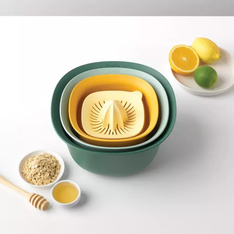 Set Brabantia Tasty+ apilable 3,2L azul verde amarillo