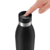 EMSA Bludrop Color N31109 uso diario 700 ml acero inoxidable negro