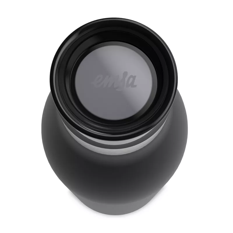 EMSA Bludrop Color N31109 uso diario 700 ml acero inoxidable negro