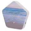 Máquina de sonido Olympia Sounds of Nature, blanca, dimensiones compactas 135×30×130 mm