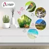 Máquina de sonido Olympia Sounds of Nature, blanca, dimensiones compactas 135×30×130 mm