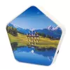 Máquina de sonido Olympia Sounds of Nature, blanca, dimensiones compactas 135×30×130 mm