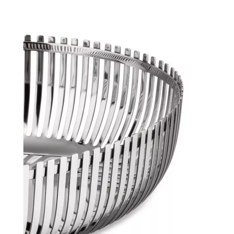 Alessi PCH06/26 Cesta ovalada, acero inoxidable pulido, 26 cm