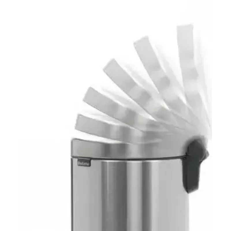 Cubo de basura Brabantia 112041 12 L redondo acero inoxidable