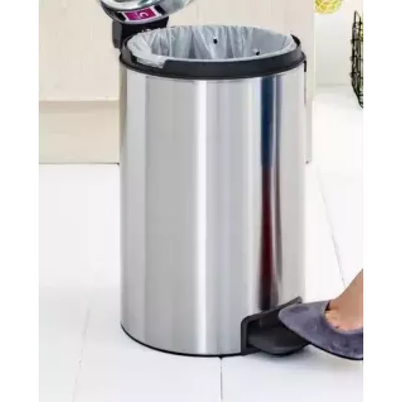 Cubo de basura Brabantia 112041 12 L redondo acero inoxidable