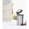 Cubo de basura Brabantia 112041 12 L redondo acero inoxidable