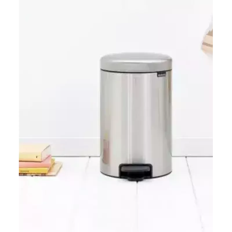 Cubo de basura Brabantia 112041 12 L redondo acero inoxidable