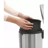 Cubo de basura Brabantia 112041 12 L redondo acero inoxidable