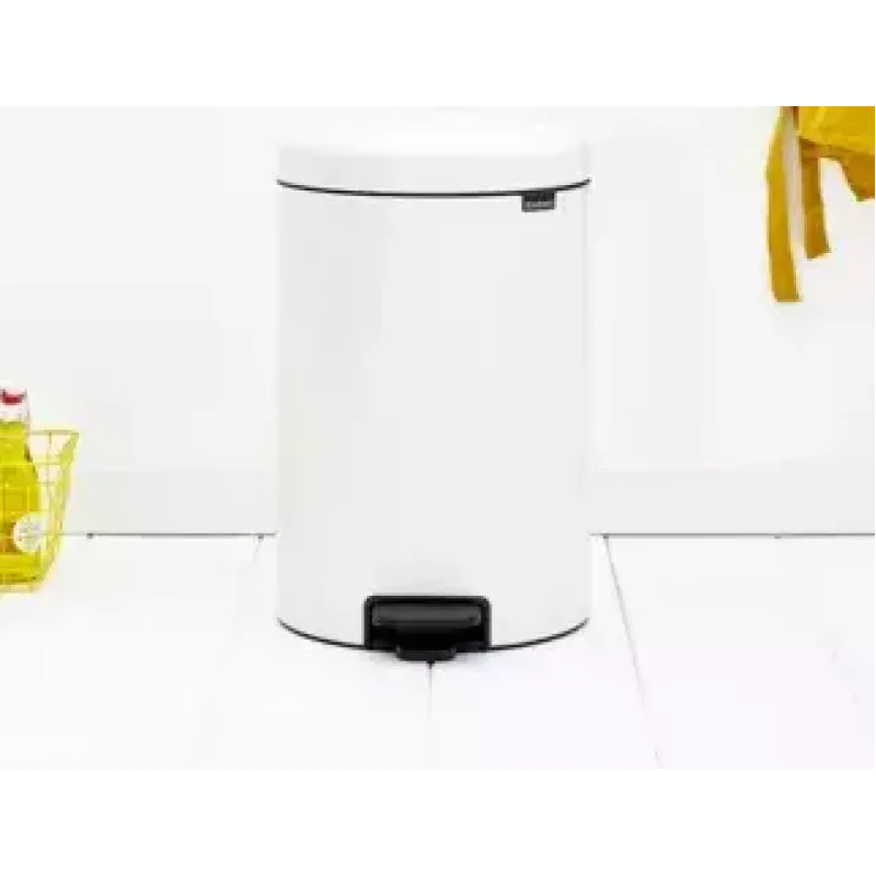 Cubo de basura Brabantia 111846 20L redondo blanco
