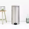 Cubo de pedal Brabantia newIcon redondo acero cepillado diámetro 30 cm