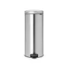 Cubo de pedal Brabantia newIcon redondo acero cepillado diámetro 30 cm