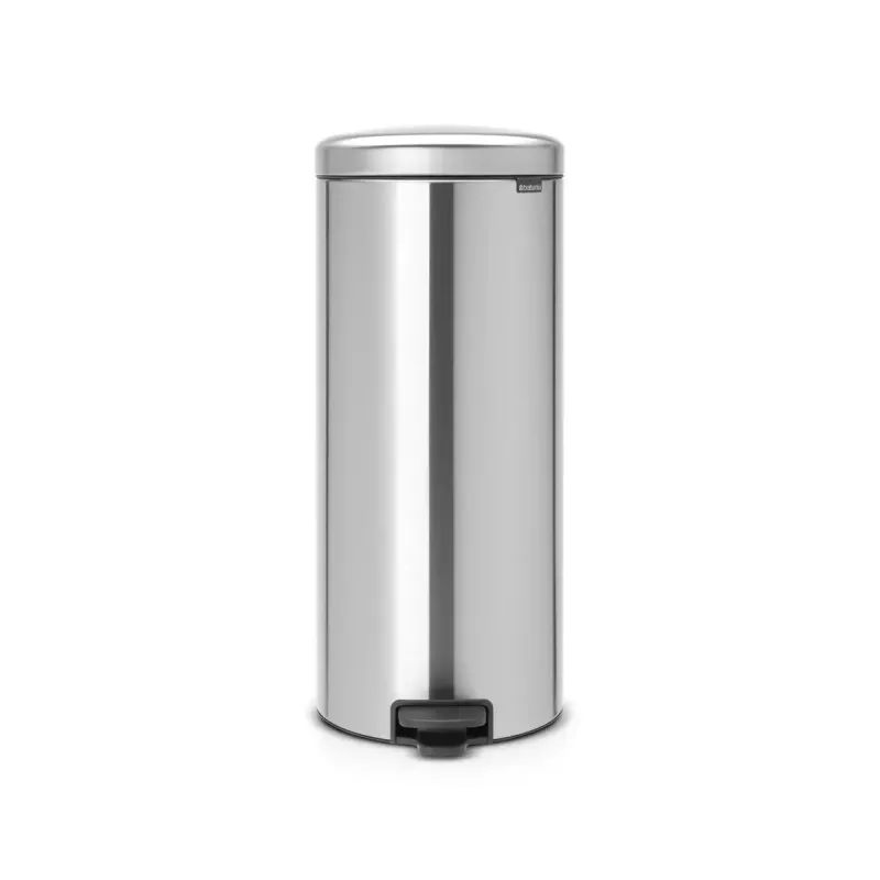 Cubo de pedal Brabantia newIcon redondo acero cepillado diámetro 30 cm