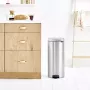 Cubo de pedal Brabantia newIcon redondo acero cepillado diámetro 30 cm
