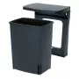 Brabantia 395246 cubo de basura empotrable, 10 l, negro