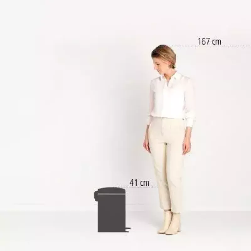 Cubo de basura Brabantia NewIcon 12 L redondo azul