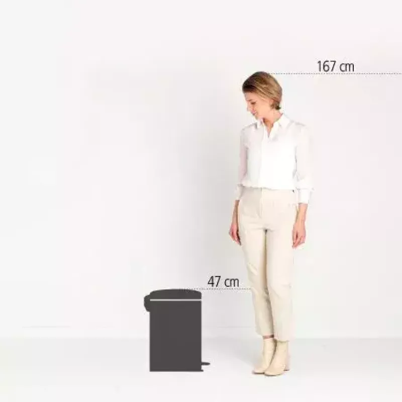 Cubo de basura redondo beige Brabantia NewIcon 20 L