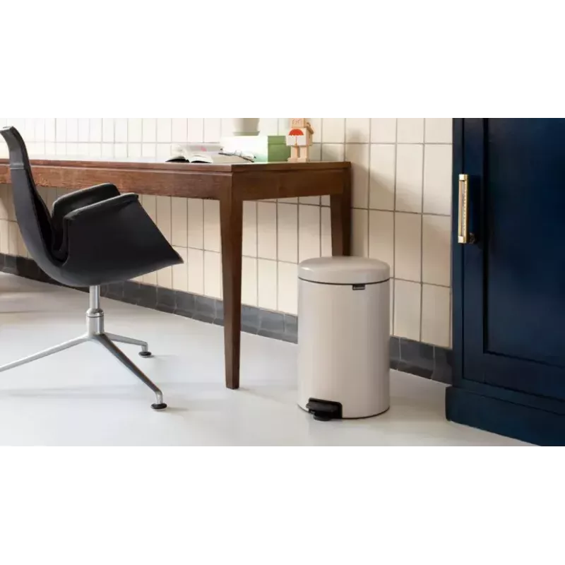 Cubo de basura redondo beige Brabantia NewIcon 20 L