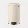 Cubo de basura redondo beige Brabantia NewIcon 20 L