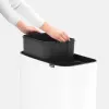 Cubo de basura Brabantia 313547 34 L rectangular plástico blanco