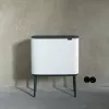 Cubo de basura Brabantia 313547 34 L rectangular plástico blanco