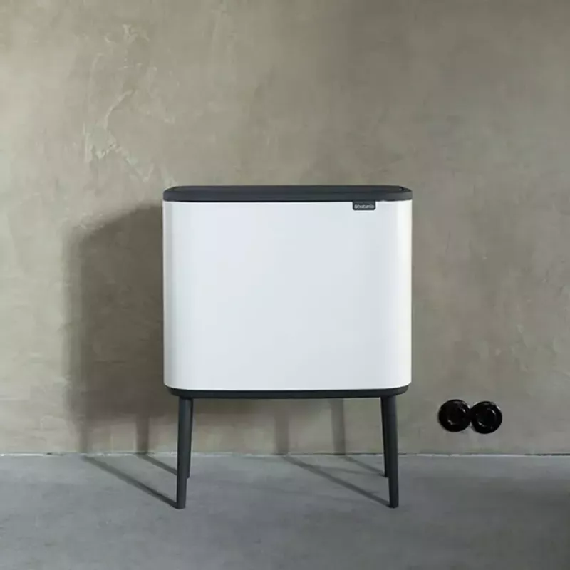 Cubo de basura Brabantia 313547 34 L rectangular plástico blanco