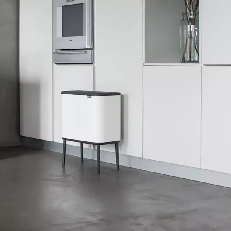 Cubo de basura Brabantia 313547 34 L rectangular plástico blanco