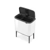 Cubo de basura Brabantia 313547 34 L rectangular plástico blanco