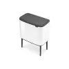 Cubo de basura Brabantia 313547 34 L rectangular plástico blanco