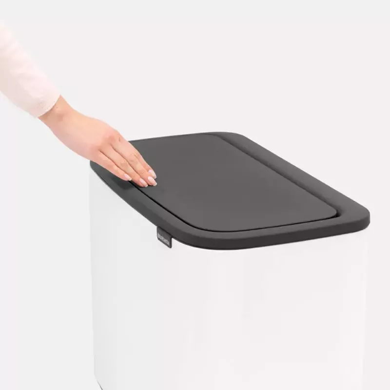 Cubo de basura Brabantia 313547 34 L rectangular plástico blanco